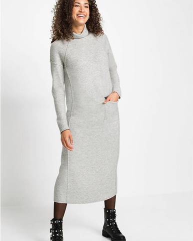 Pletené šaty s vreckom, s recyklovaným polyesterom