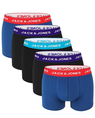 JACK & JONES - 5PACK color boxerky z organickej bavlny-M (81-86 cm)