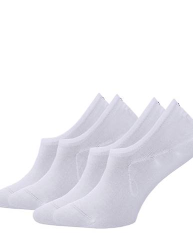 TOMMY HILFIGER - 2PACK biele neviditeľné ponožky-39-42