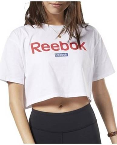 Tričká s krátkym rukávom Reebok Sport  Linear Logo Crop Tee