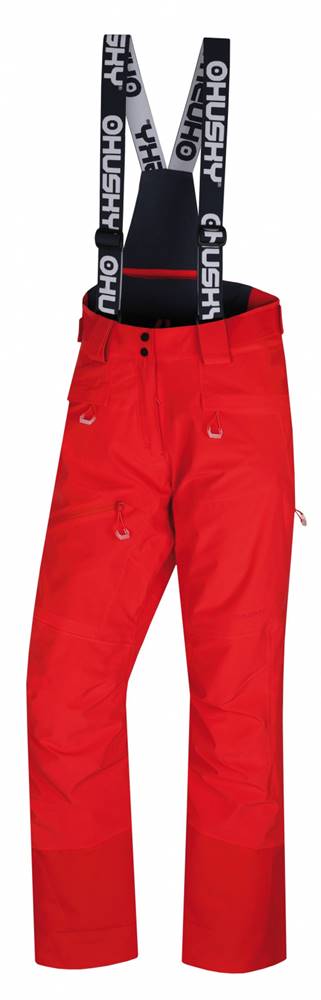 Husky  Gilep L výrazne červená, L Dámske lyžiarske nohavice