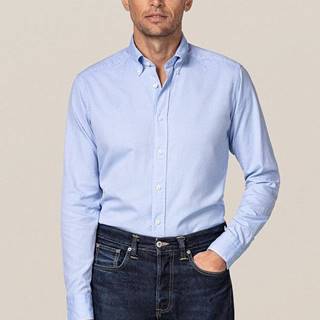 Bavlnená košeľa Eton pánska, slim, s golierom button-down