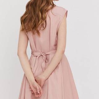 Šaty Answear Lab ružová farba, mini, rovné