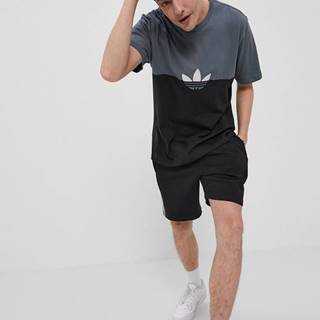 Tričko adidas Originals pánske, čierna farba, s nášivkou