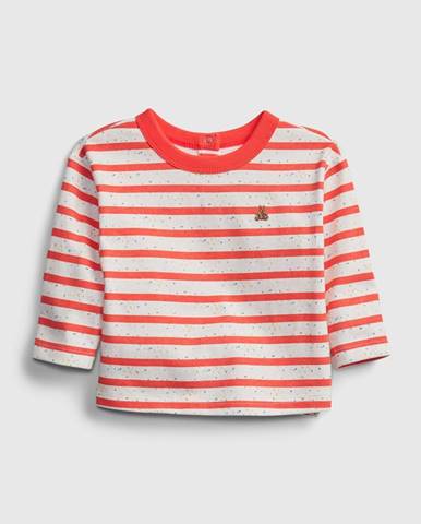 Baby tričko stripe t-shirt Červená