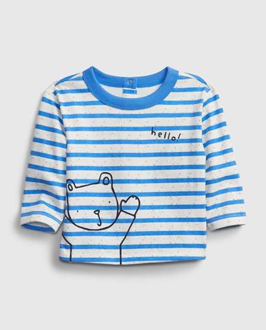 Baby tričko stripe t-shirt Modrá