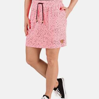 Ružová dámska vzorovaná sukňa SAM 73