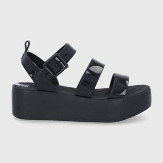 Sandále Zaxy dámske, čierna farba, na platforme