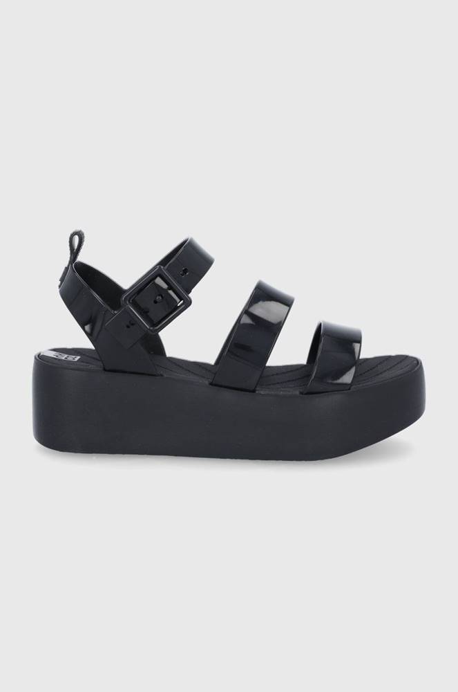 Sandále Zaxy dámske, čierna farba, na platforme