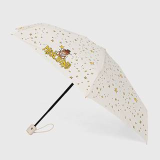 Dáždnik Moschino krémová farba