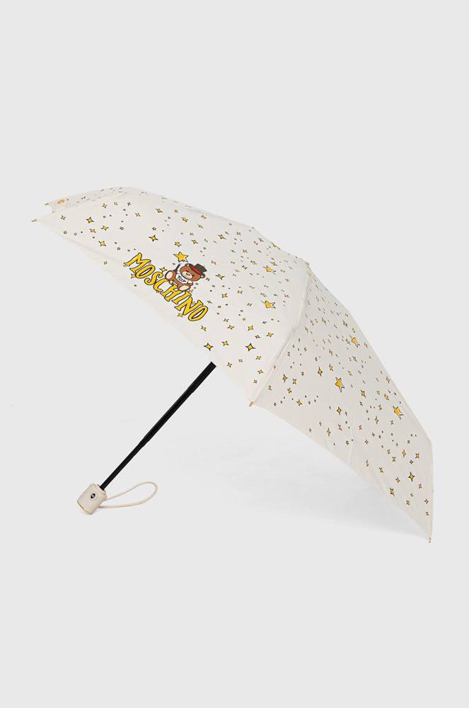 Dáždnik Moschino krémová farba