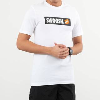 Nike Sportswear Swoosh Bumper Sticker Tee White/ White