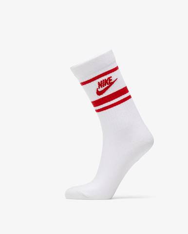 Nike Sportswear Essential Crew Socks (3 Pairs) White/ University Red/ University Red