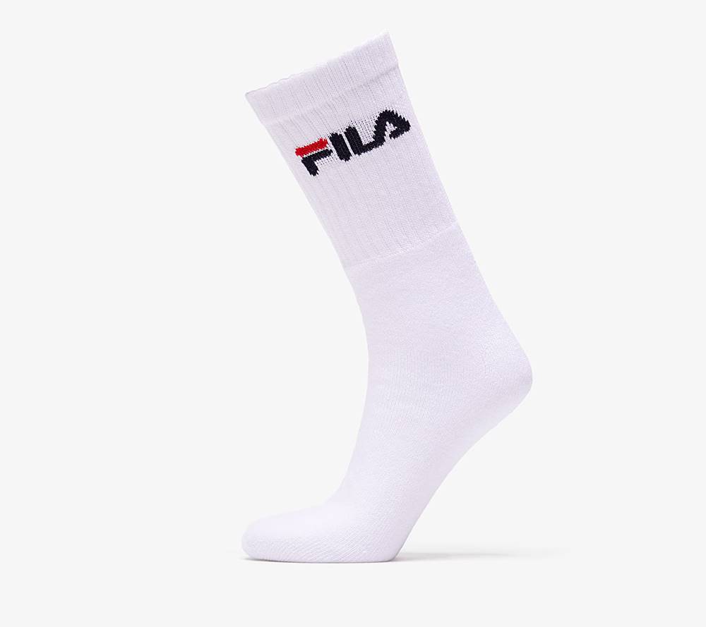 FILA 3 Pack Sport Socks White