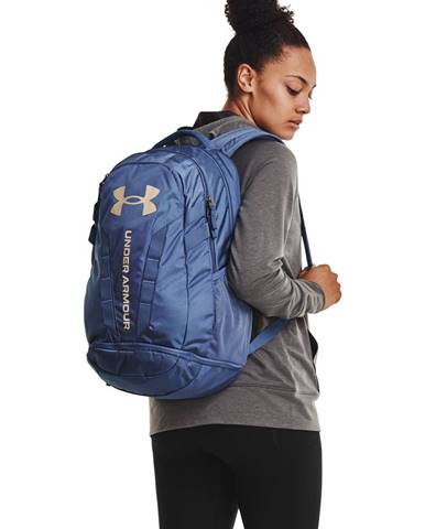 Under Armour Hustle 5.0 Backpack Blue/ Mineral Blue/ Metallic Faded Gold