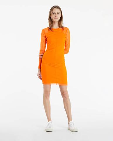 Calvin Klein Jeans Everyday Dress Shocking Orange
