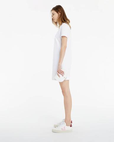 Calvin Klein Jeans Micro Branding Dress Bright White