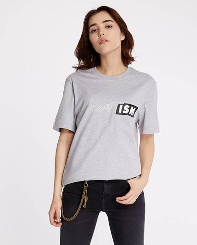 LACOSTE LIVE Lacostism Print Tee Grey