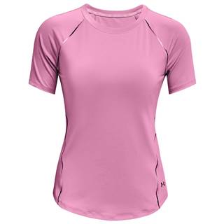 Under Armour Rush Scallop SS Tee Pink
