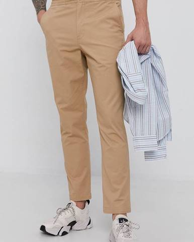 Nohavice Polo Ralph Lauren pánske, béžová farba, rovné