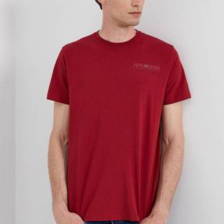 Tričko Pepe Jeans RAMON pánske, červená farba, s potlačou