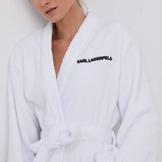Župan Karl Lagerfeld biela farba