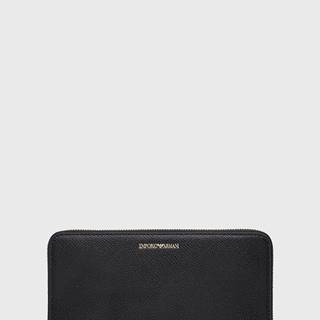 Peňaženka Emporio Armani dámska, čierna farba