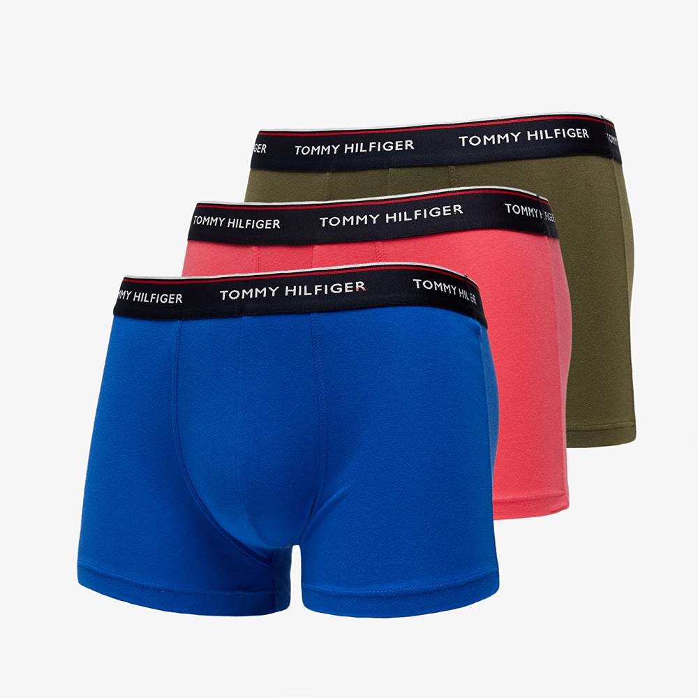 Trunks 3 Pack Navy/ Pink/ Army Green