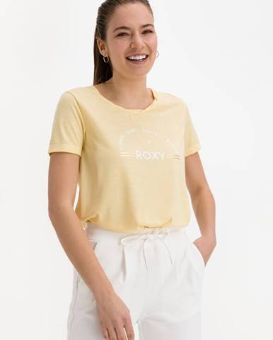 Žlté tričko s potlačou Roxy