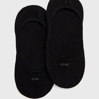 Ponožky Calvin Klein (2-pak) dámske, čierna farba