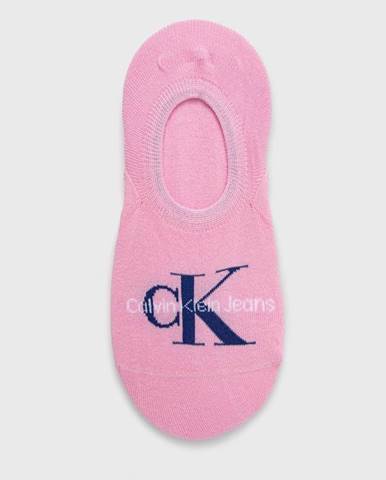 Ponožky Calvin Klein Jeans dámske, ružová farba