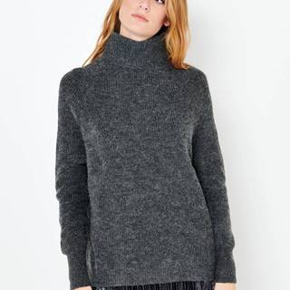 Tmavošedý sveter s prímesou vlny z Alpaky CAMAIEU