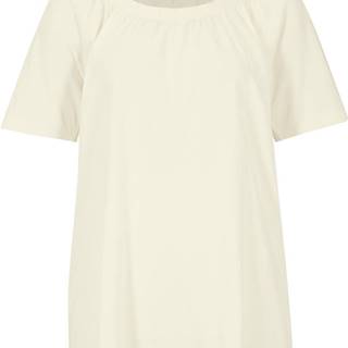 Bavlnené tričko s elastickým výstrihom, krátky rukáv