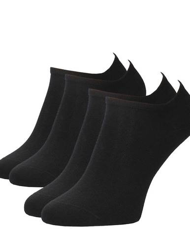 TOMMY HILFIGER - 2PACK čierne členkové ponožky-39-42