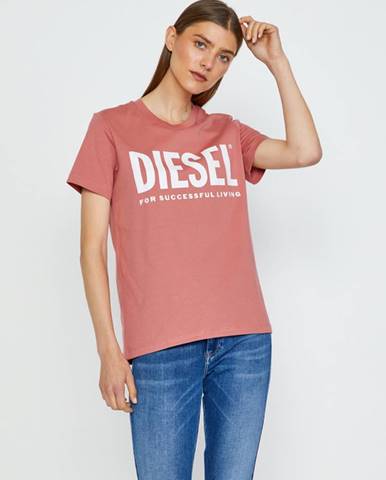 Diesel Sily-Ecologo Tričko Ružová