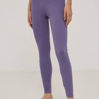 Pyžamové legíny Calvin Klein Underwear dámske, fialová farba, s potlačou