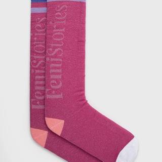 Ponožky Femi Stories dámske, fialová farba