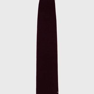 Vlnený šál Strellson bordová farba, jednofarebný