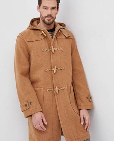 Vlnený kabát Polo Ralph Lauren béžová farba, prechodný