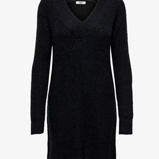 Čierne svetrové šaty Jacqueline de Yong Wendy