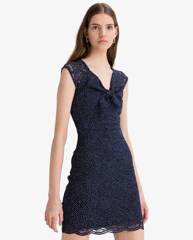 Tmavě modré dámské krátké šaty Guess Vesta