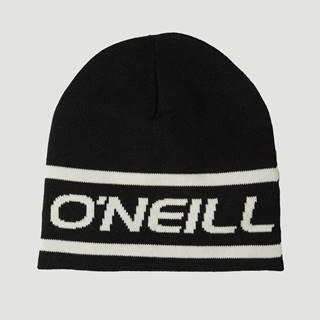 Šedo-čierna pánska vzorovaná obojstranná zimná čiapka O'Neill Reversible Logo Beanie