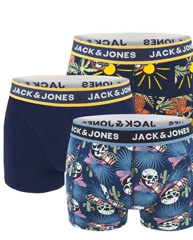 JACK & JONES - 3PACK Jacskully boxerky z organickej bavlny-M (82-87 cm)