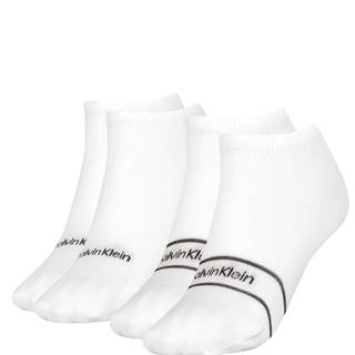CALVIN KLEIN - 2PACK sparkle stripe alice biele neviditeľné ponožky-UNI