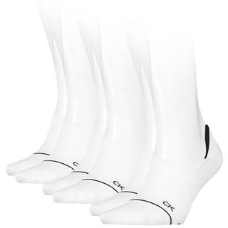 CALVIN KLEIN - 3PACK athleisure ruby white neviditeľné ponožky-UNI