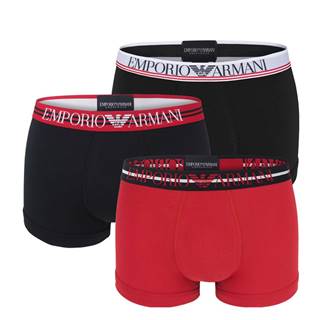EMPORIO ARMANI - 3PACK stretch cotton fashion ciliegia Armani logo boxerky - limited edition-L (86-91 cm)