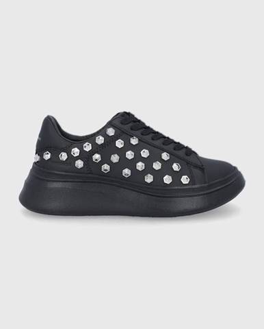 Topánky MOA Concept čierna farba, na platforme