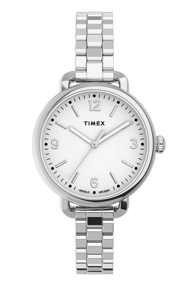 Hodinky Timex TW2U60300 dámske, strieborná farba