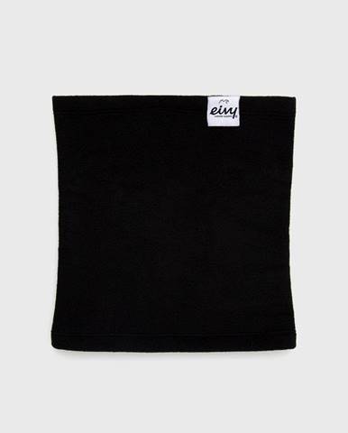 Šál komín Eivy dámsky, čierna farba, jednofarebný