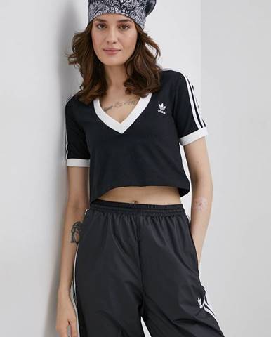 Tričko adidas Originals Adicolor HC2040 dámske, čierna farba,